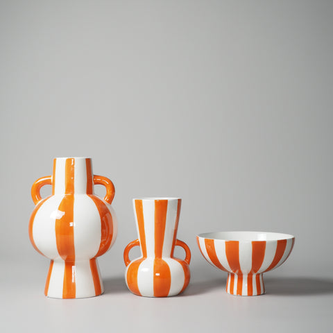 VASEN-SET, STRIPE, ORANGE