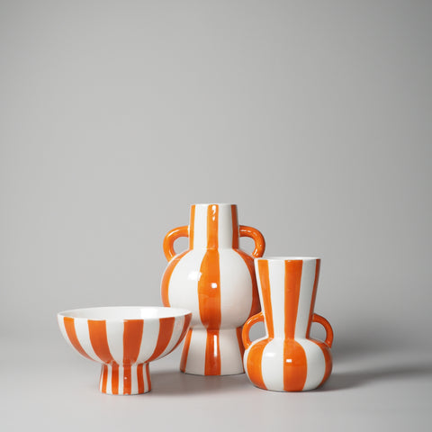 VASEN-SET, STRIPE, ORANGE