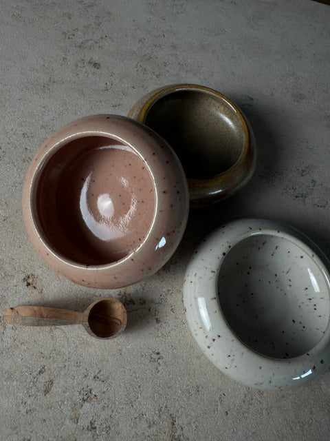 KERAMIK SALZSCHALE, ROSÉ