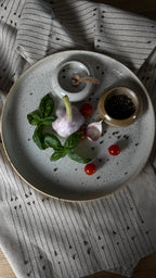 KERAMIK SALATSCHALE, PYRITWEIß