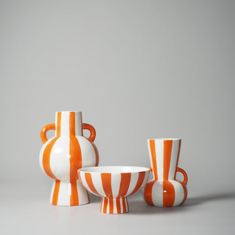 VASEN-SET, STRIPE, ORANGE