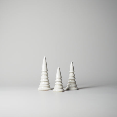 KERMIK TANNENBÄUME, 3er-SET, PYRITWEIẞ