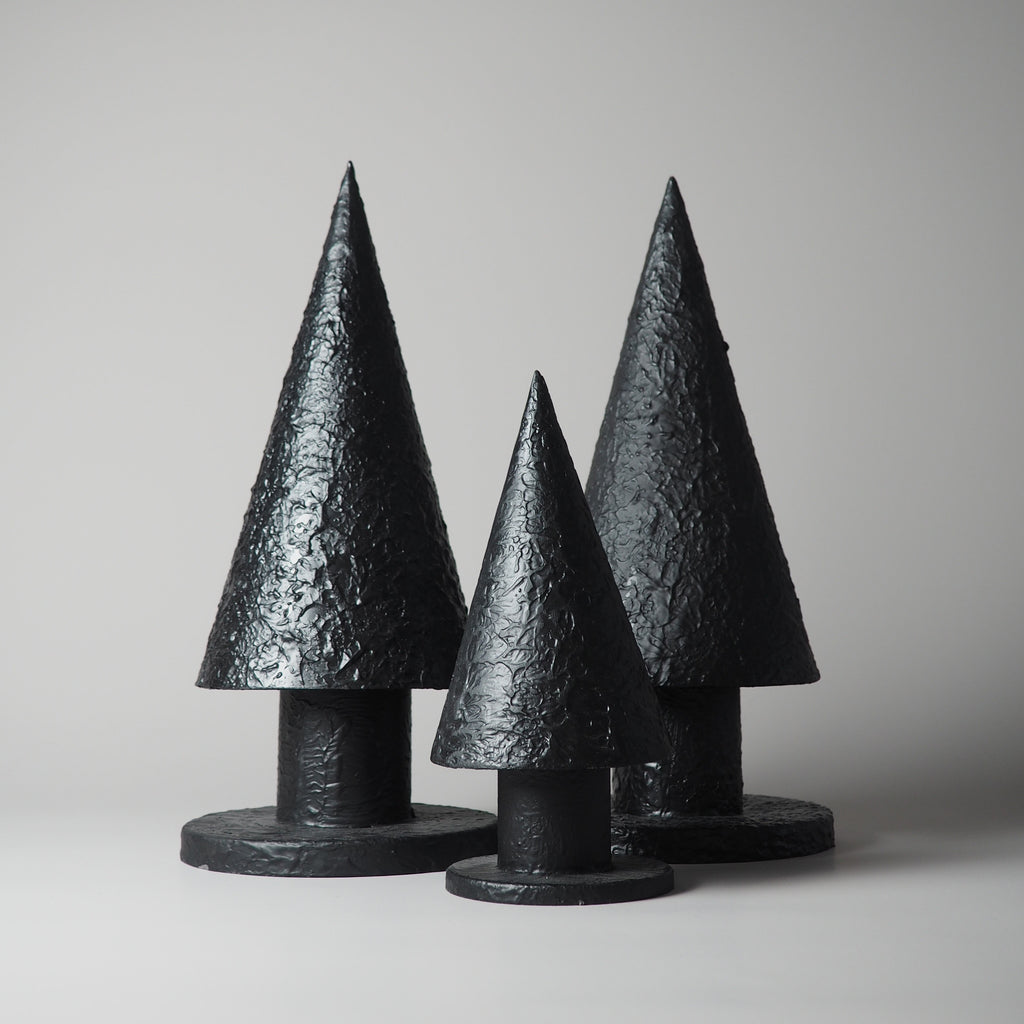 METALL TANNENBAUM, SCHWARZ