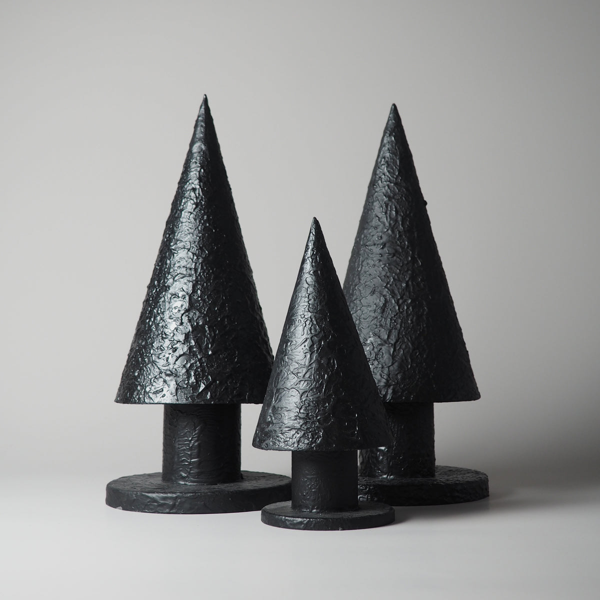 METALL TANNENBAUM, SCHWARZ