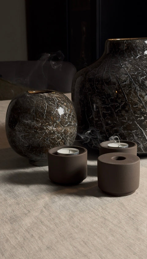 MODULARER KERZENHALTER, BRAUN