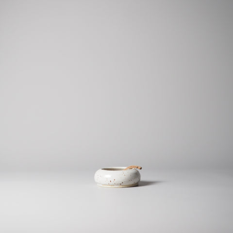 KERAMIK SALZSCHALE, PYRITWEIß