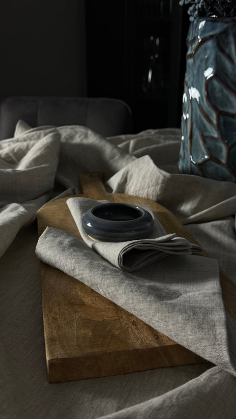 LEINEN TISCHDECKE, 140x200