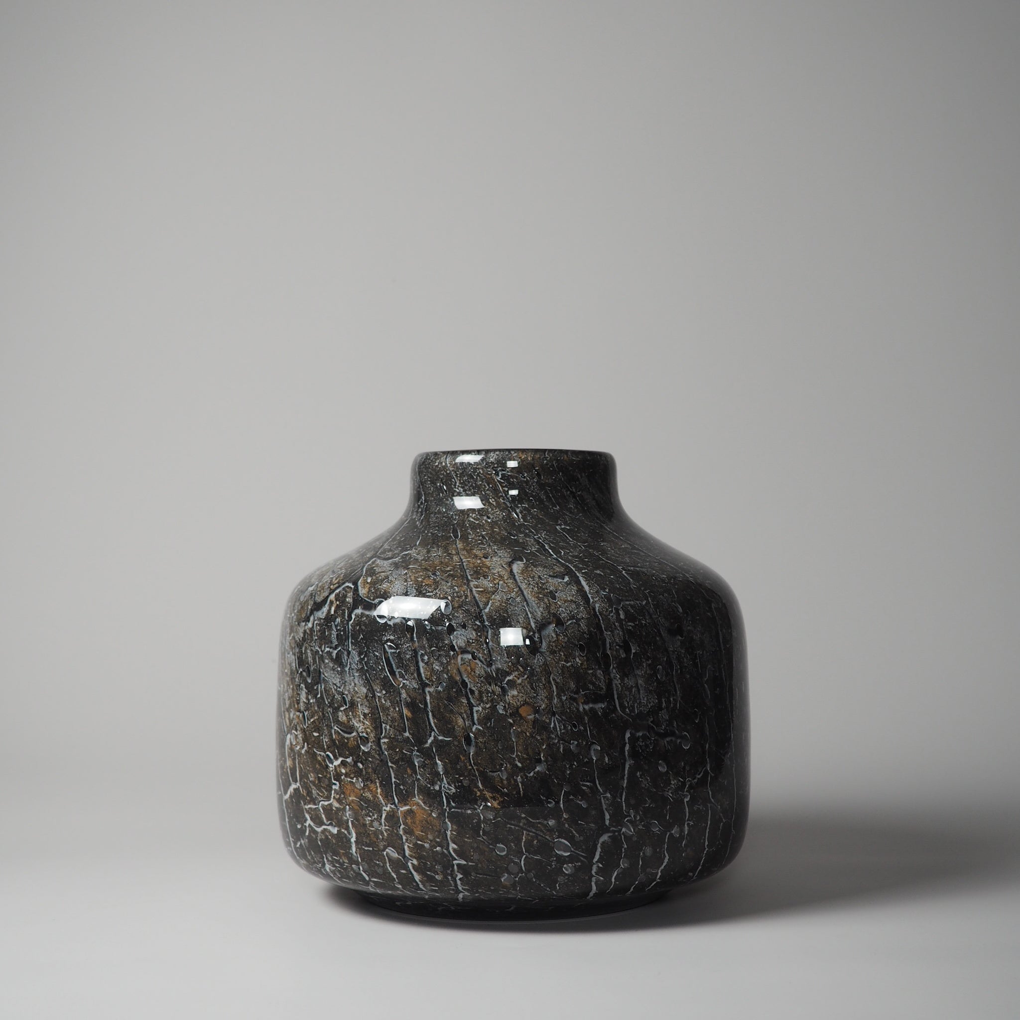 GLAS VASE NATURE, XL, DUNKELGRAU