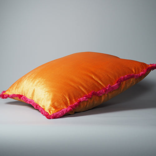COLMORE KISSEN, UNI, ORANGE/PINK