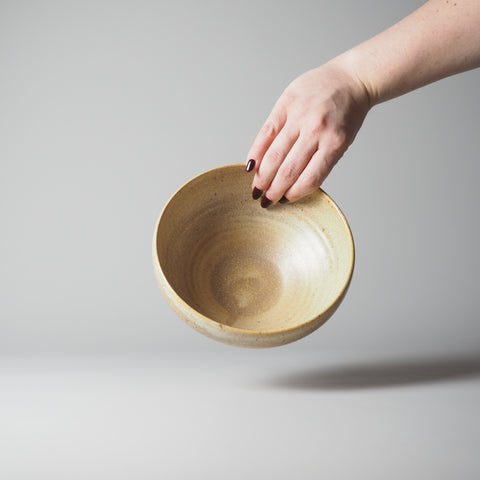 KERAMIK SNACK SCHALE, KARAMELLBEIGE