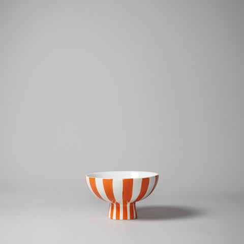 KERAMIKSCHALE, STRIPE, ORANGE