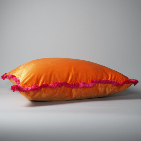 KISSEN UNI, ORANGE/PINK