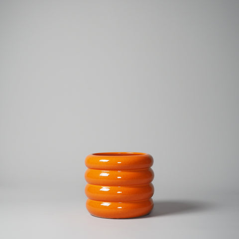 VASE ROUND, ORANGE