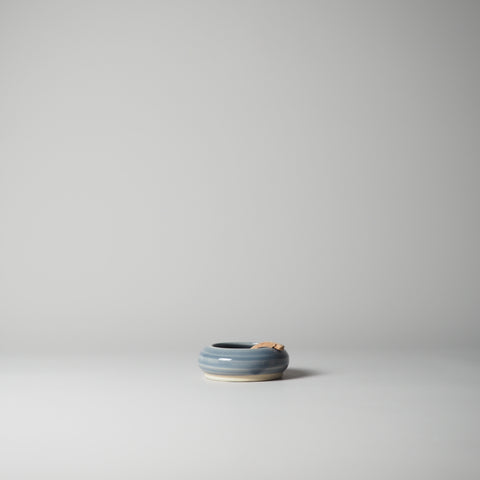 KERAMIK SALZSCHALE, NACHTHIMMEL BLAU