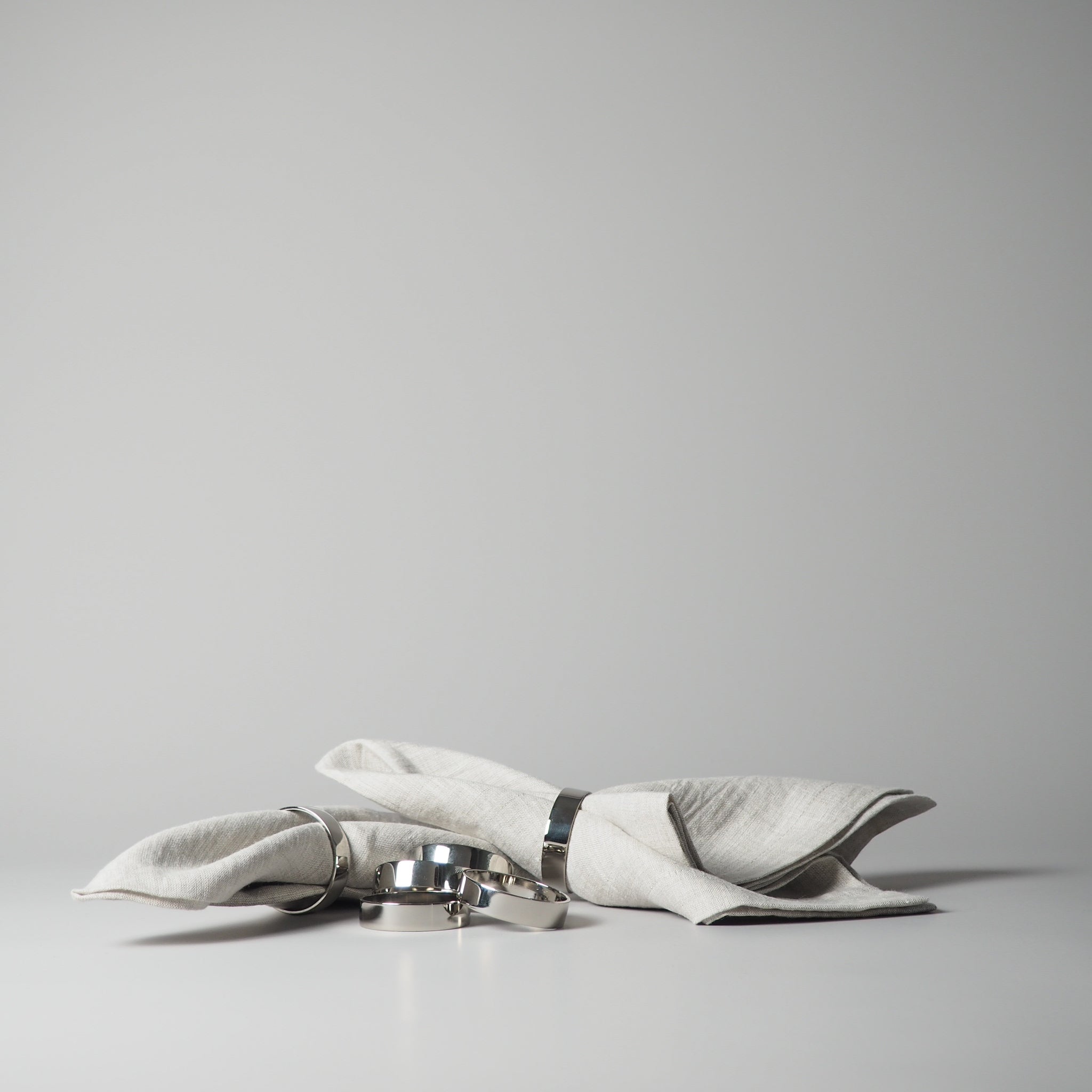 LEINEN SERVIETTEN, 2er SET, MELANGE