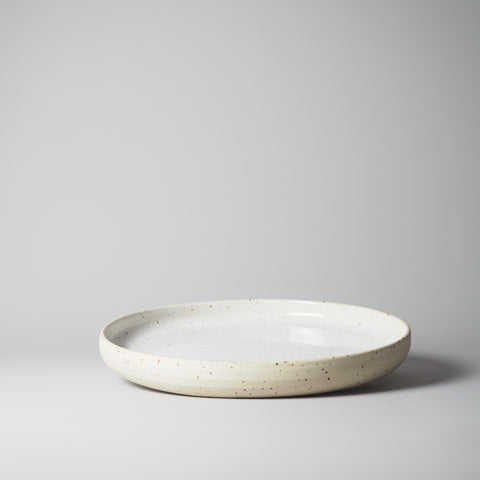 KERAMIK SERVIERTELLER, PYRITWEIß