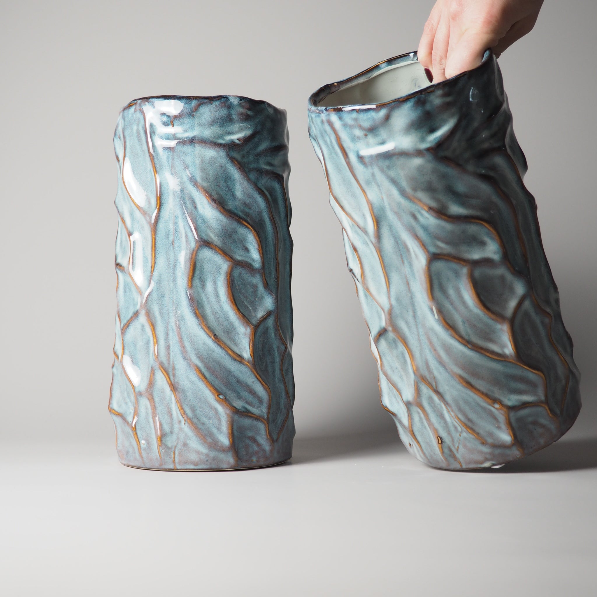 STYLE VASE, BLUE, 2er SET