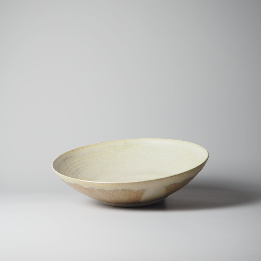 KERAMIK SALATSCHALE, KARAMELLBEIGE