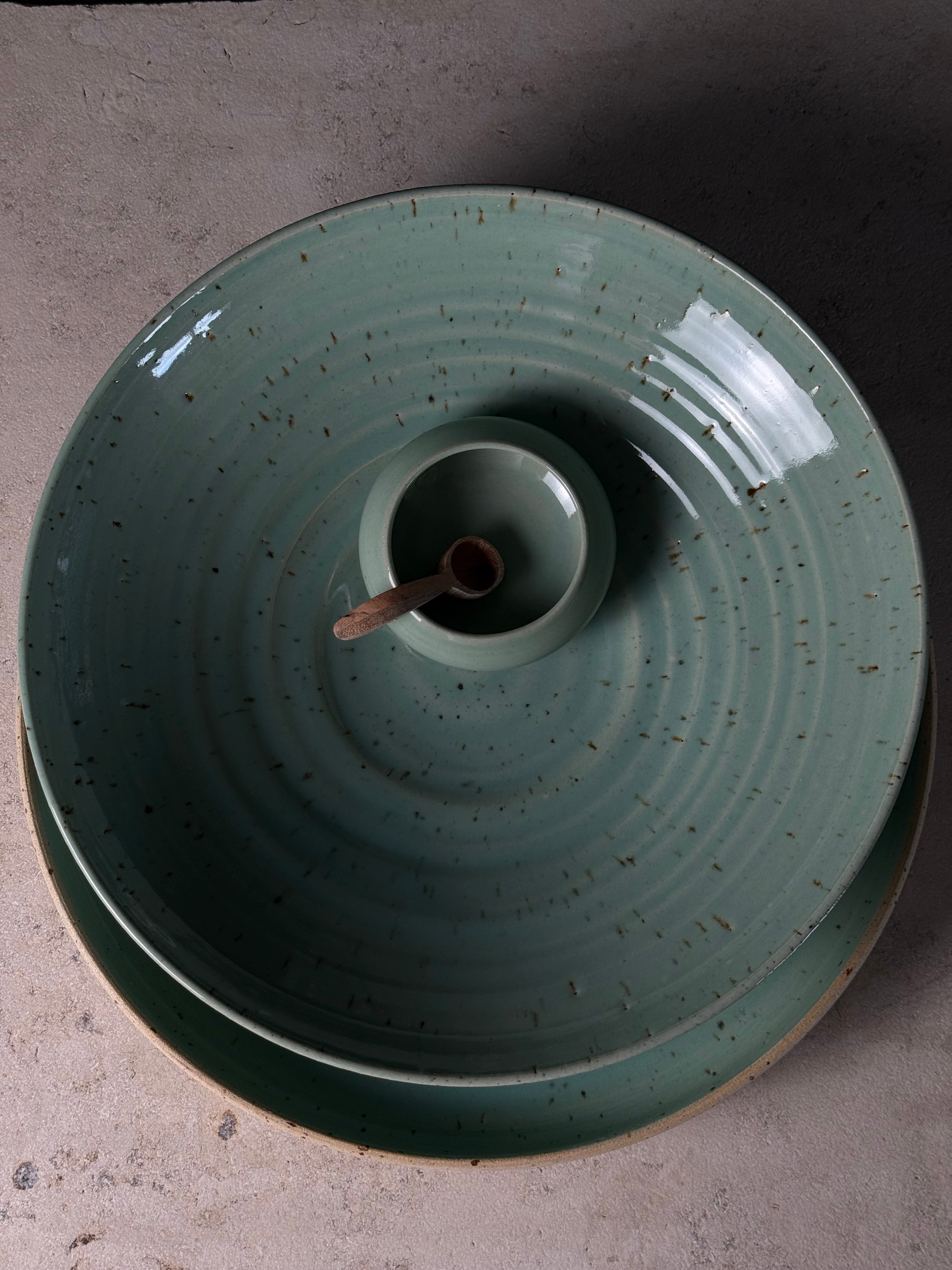 KERAMIK SCHALEN-SET, MINT