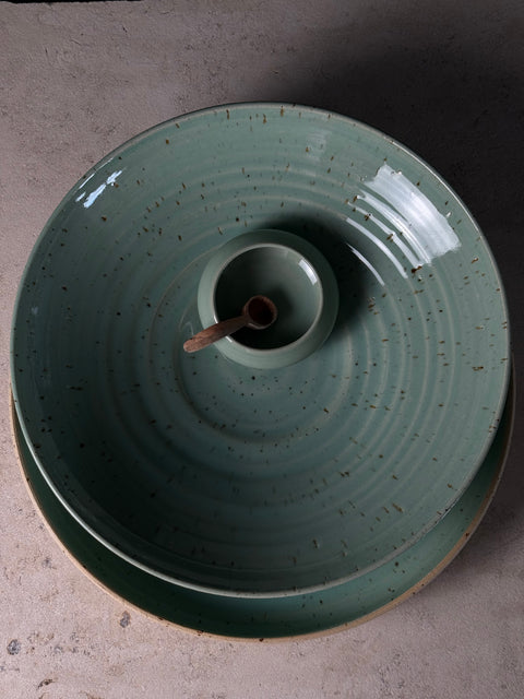 KERAMIK SCHALEN-SET, MINT