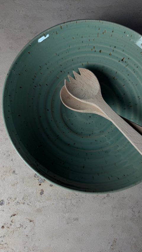 KERAMIK SCHALEN-SET, MINT
