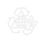Symbol in weiß für Nachhaltigkeit